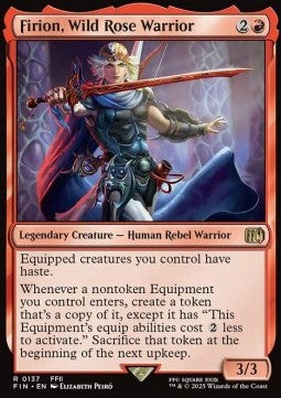 Firion, Wild Rose Warrior - Magic: The Gathering - FINAL FANTASY (Rare) [FIN-137]