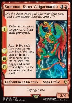 Summon: Esper Valigarmanda - Commander: Magic: The Gathering - FINAL FANTASY (Rare) [FIC-60]