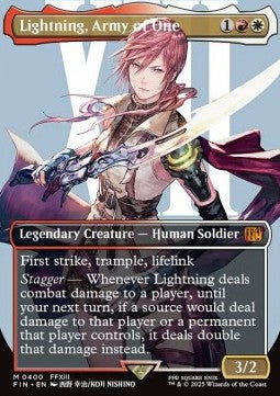Lightning, Army of One (V.2) - Magic: The Gathering - FINAL FANTASY: Extras (Mythic) [XFIN-400]