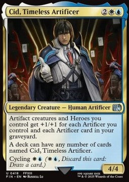 Cid, Timeless Artificer (V.12) - Magic: The Gathering - FINAL FANTASY: Extras (Uncommon) [XFIN-418]