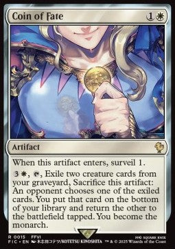 Coin of Fate - Commander: Magic: The Gathering - FINAL FANTASY (Rare) [FIC-15]