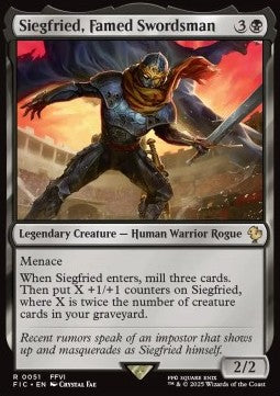 Siegfried, Famed Swordsman - Commander: Magic: The Gathering - FINAL FANTASY (Rare) [FIC-51]