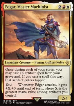 Edgar, Master Machinist - Commander: Magic: The Gathering - FINAL FANTASY (Rare) [FIC-80]