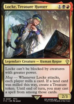 Locke, Treasure Hunter - Commander: Magic: The Gathering - FINAL FANTASY (Rare) [FIC-87]