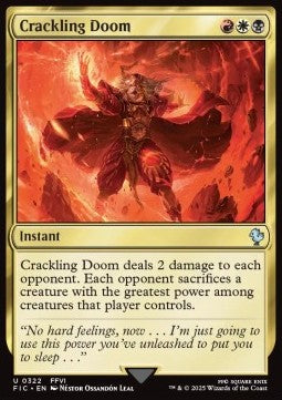 Crackling Doom - Commander: Magic: The Gathering - FINAL FANTASY (Uncommon) [FIC-322]