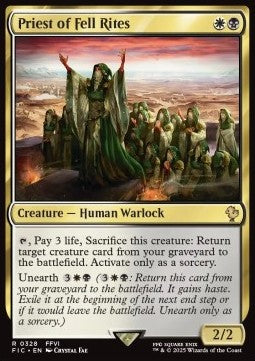 Priest of Fell Rites - Commander: Magic: The Gathering - FINAL FANTASY (Rare) [FIC-328]