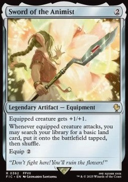 Sword of the Animist - Commander: Magic: The Gathering - FINAL FANTASY (Rare) [FIC-362]