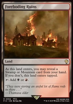 Foreboding Ruins - Commander: Magic: The Gathering - FINAL FANTASY (Rare) [FIC-394]