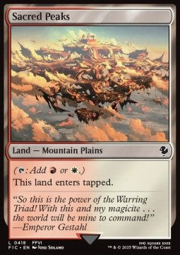 Sacred Peaks - Commander: Magic: The Gathering - FINAL FANTASY (Common) [FIC-418]