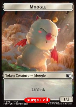 Moogle Token (W 1/2) // Treasure Token (V.2) - FINAL FANTASY: Tokens (Token) [TFIN-CT 34/36]