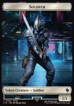 Soldier Token (W 1/1) // Rebel Token (R 2/2) (V.1)