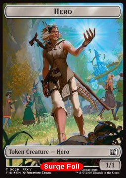 Hero Token (W 1/1) // Spirit Token (W 1/1) (V.3) - FINAL FANTASY: Tokens (Token) [TFIN-CT 26/3]