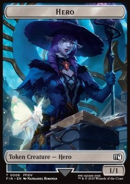Hero Token (W 1/1) // Wizard Token (B 0/1) (V.1)