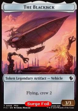 The Blackjack Token (A 3/3) // The Monarch (V.2) - FINAL FANTASY: Tokens (Token) [TFIN-CT 8/11]