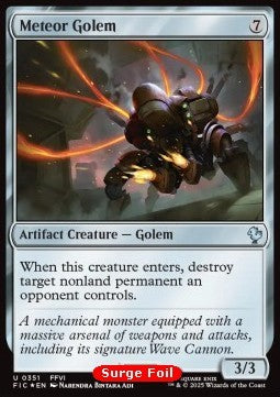 Meteor Golem - Commander: FINAL FANTASY: Collector's Edition (Uncommon) [CFIC-351]