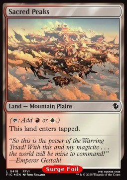 Sacred Peaks - Commander: FINAL FANTASY: Collector's Edition (Common) [CFIC-418]