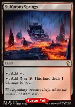 Sulfurous Springs - Commander: FINAL FANTASY: Collector's Edition (Rare) [CFIC-427]