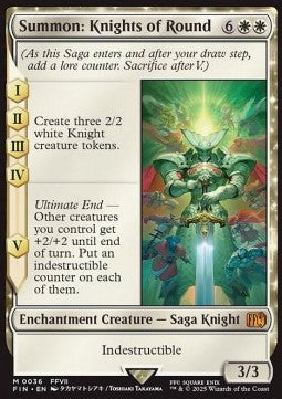 Summon: Knights of Round - Magic: The Gathering - FINAL FANTASY (Mythic) [FIN-36]