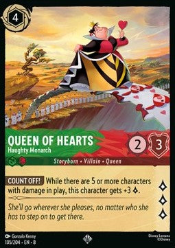Queen of Hearts - Haughty Monarch - Reign of Jafar (Super Rare) [8JAF-105]