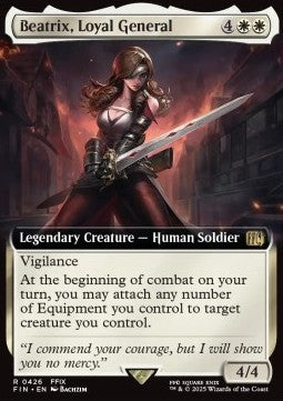 Beatrix, Loyal General (V.1) - Magic: The Gathering - FINAL FANTASY: Extras (Rare) [XFIN-426]