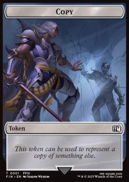 Copy Token // Robot Warrior Token (UA 3/3) - Magic: The Gathering - FINAL FANTASY: Tokens (Token) [TFIN-T 1/12]