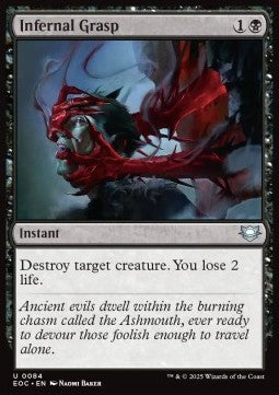 Infernal Grasp - Commander: Edge of Eternities (Uncommon) [EOC-84]