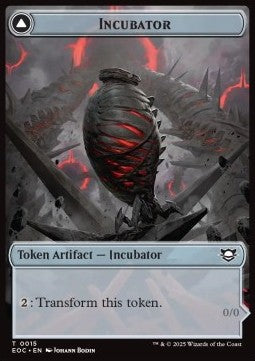 Incubator Token // Phyrexian Token (A 0/0) - Edge of Eternities: Tokens (Token) [TEOE-CT 15]