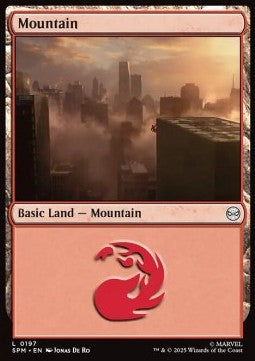 Mountain (V.2) - Magic: The Gathering | Marvel's Spider-Man (Land) [SPM-197]