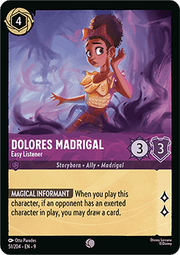 Dolores Madrigal - Easy Listener - Fabled (Common) [9FAB-51]