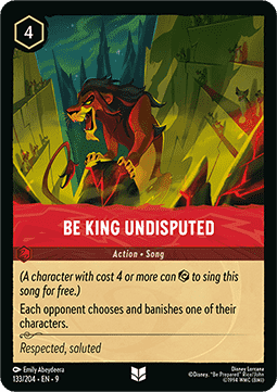 Be King Undisputed (V.1) - Fabled (Uncommon) [9FAB-133]