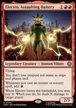 Electro, Assaulting Battery - Magic: The Gathering | Marvel's Spider-Man (Rare) [SPM-76]