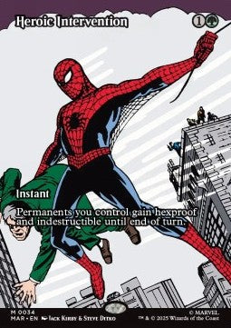 Heroic Intervention - Marvel's Spider-Man: Source Material Cards (Mythic) [MAR-34]