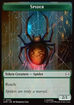 Spider Token (G 2/1) // Food Token - Magic: The Gathering | Marvel's Spider-Man: Tokens (Token) [TSPM-T 3/5]