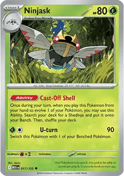 Ninjask - Mega Evolution (Uncommon) [MEG-017]
