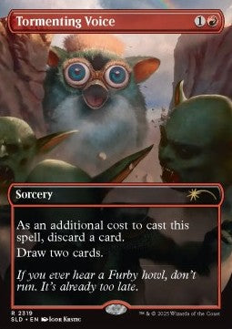 Tormenting Voice (V.1) - Secret Lair Drop Series: Secret Scare Superdrop (Rare) [SLDSSS-2319]