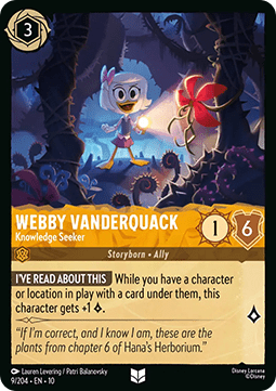 Webby Vanderquack - Knowledge Seeker - Whispers in the Well (Uncommon) [10WHI-009]