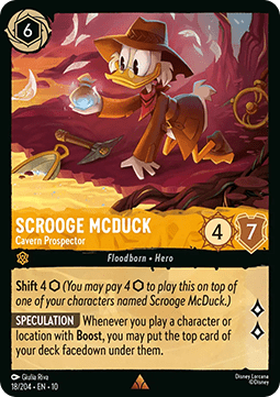 Scrooge McDuck - Cavern Prospector - Whispers in the Well (Rare) [10WHI-018]