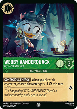 Webby Vanderquack - Mystery Enthusiast (V.1) - Whispers in the Well (Common) [10WHI-073]