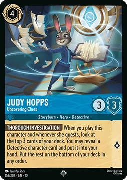 Judy Hopps - Uncovering Clues - Whispers in the Well (Super Rare) [10WHI-156]