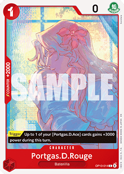 Portgas.D.Rouge (OP13-014) - Carrying on his Will (Common) [OP13-014]