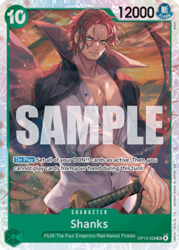 Shanks (OP13-028) (V.1) - Carrying on his Will (Super Rare) [OP13-028]