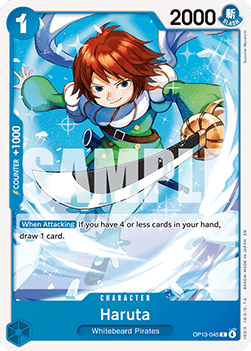 Haruta (OP13-045) - Carrying on his Will (Common) [OP13-045]