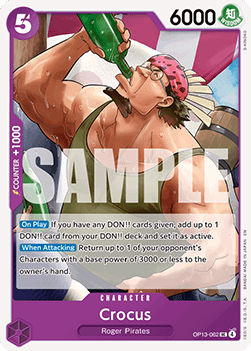 Crocus (OP13-062) - Carrying on his Will (Uncommon) [OP13-062]