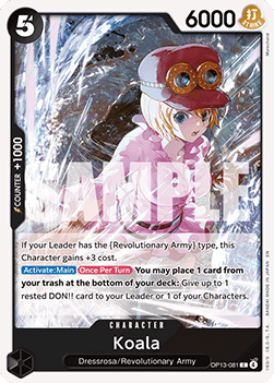 Koala (OP13-081) - Carrying on his Will (Common) [OP13-081]