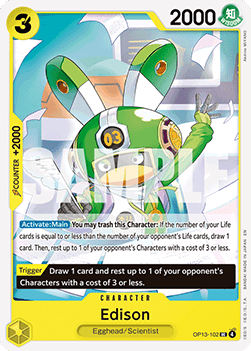 Edison (OP13-102) - Carrying on his Will (Uncommon) [OP13-102]