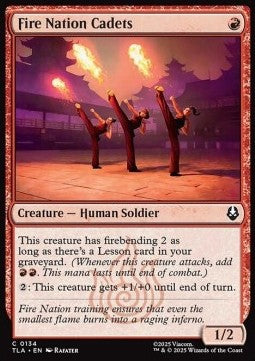 Fire Nation Cadets - Magic: The Gathering | Avatar: The Last Airbender (Common) [TLA-134]