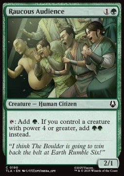 Raucous Audience - Magic: The Gathering | Avatar: The Last Airbender (Common) [TLA-190]