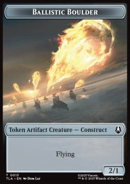 Ballistic Boulder Token (A 2/1) // Soldier Token (R 2/2) - Magic: The Gathering | Avatar: The Last Airbender: Tokens (Token) [TTLA-T 13/11]