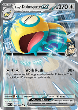 Larry's Dudunsparce ex - Ascended Heroes (Double Rare) [ASC-164]