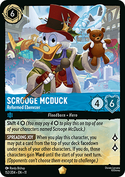 Scrooge McDuck - Reformed Ebenezer (V.1) - Winterspell (Legendary) [11WSP-152]